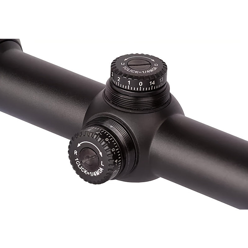 SuperFire 6-18x44mm AO Riflescope with BDC Reticle, 1/4 MOA Precision, Aluminum Alloy, Black