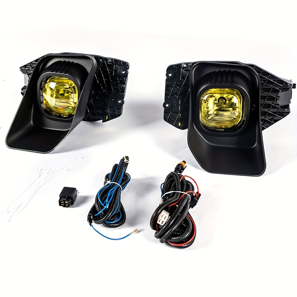 Fit for Ford for F250 - F550 2011-2016 Super Duty Driving Fog Light + Wiring+Bezel