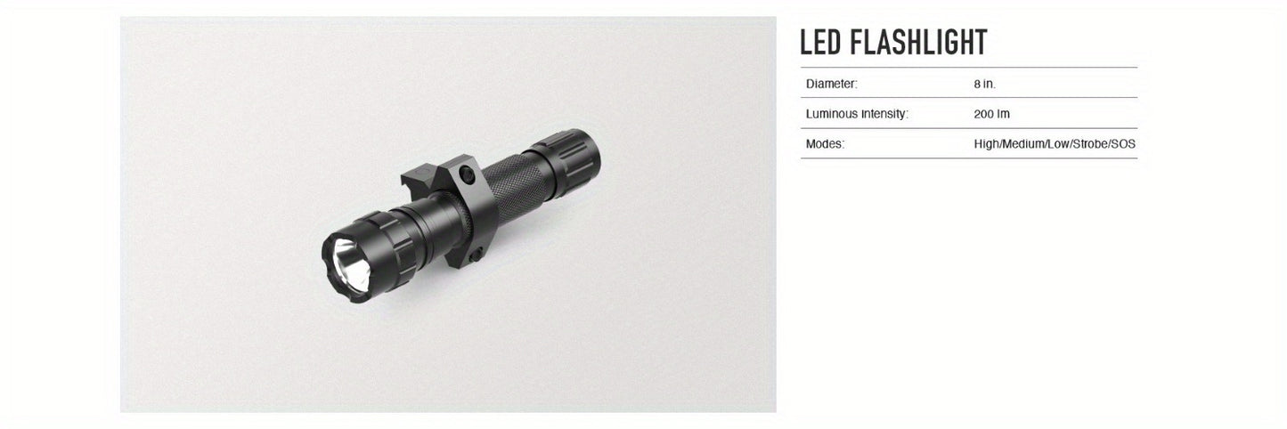 4-16x50 AO Scope Combo With Green Laser, 5 Brightness Modes