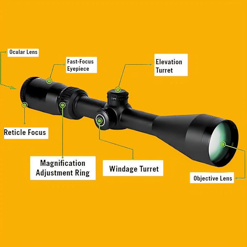 Vortax Optics Rifle Scope 3-9X40 BDC Scope 1 Inch Tube Rifle Scope Black