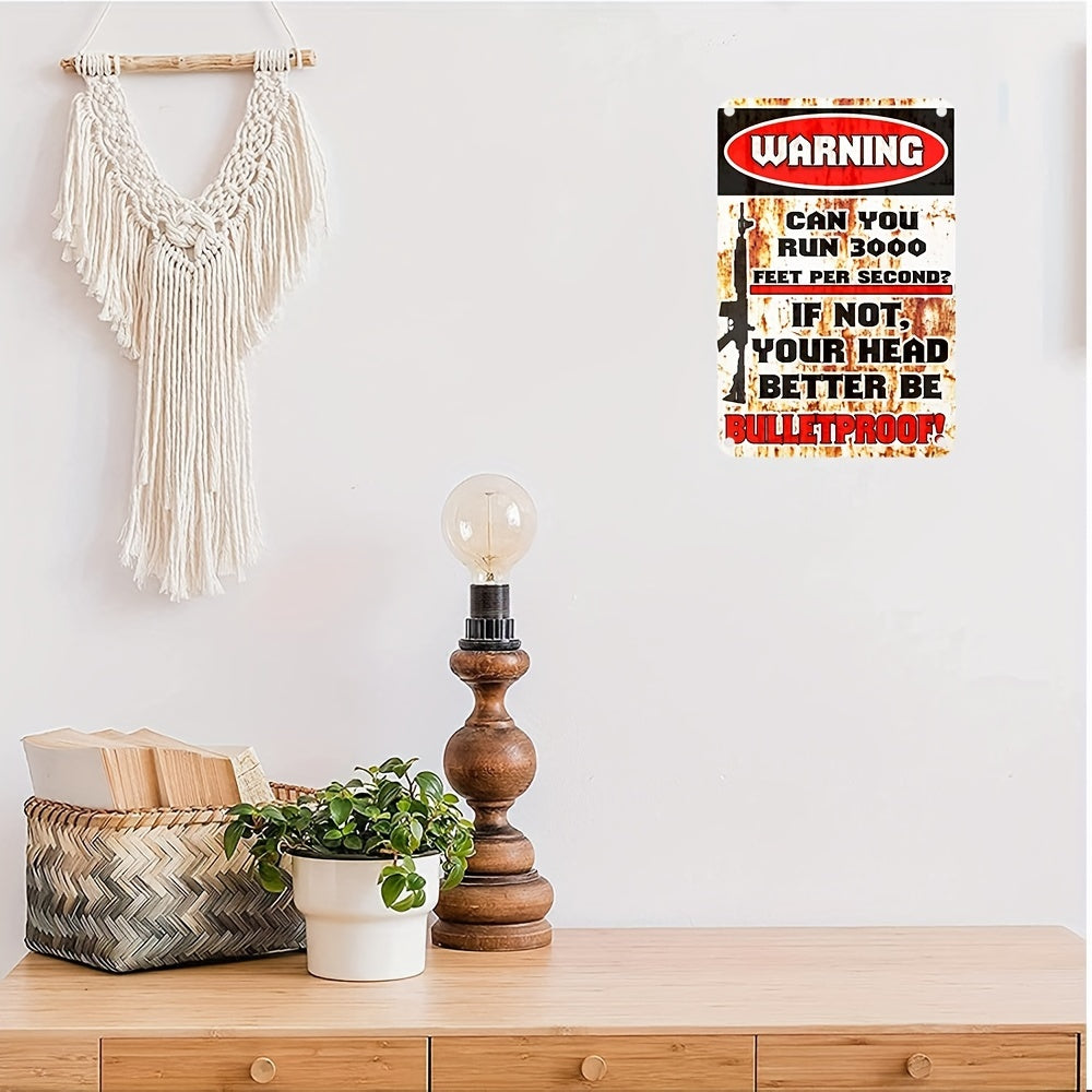 'No Trespassing' Metal Warning Sign 8" x 12" Home & Outdoor Decor