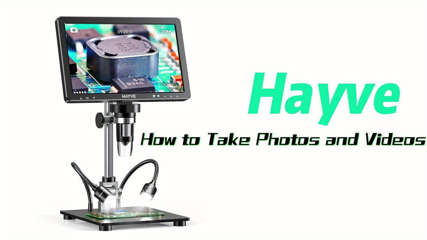 10.1'' Digital, 2000X Coin Microscope W/IPS Screen, 20MP Electronics W/10.4'' Longer Stand, PC View