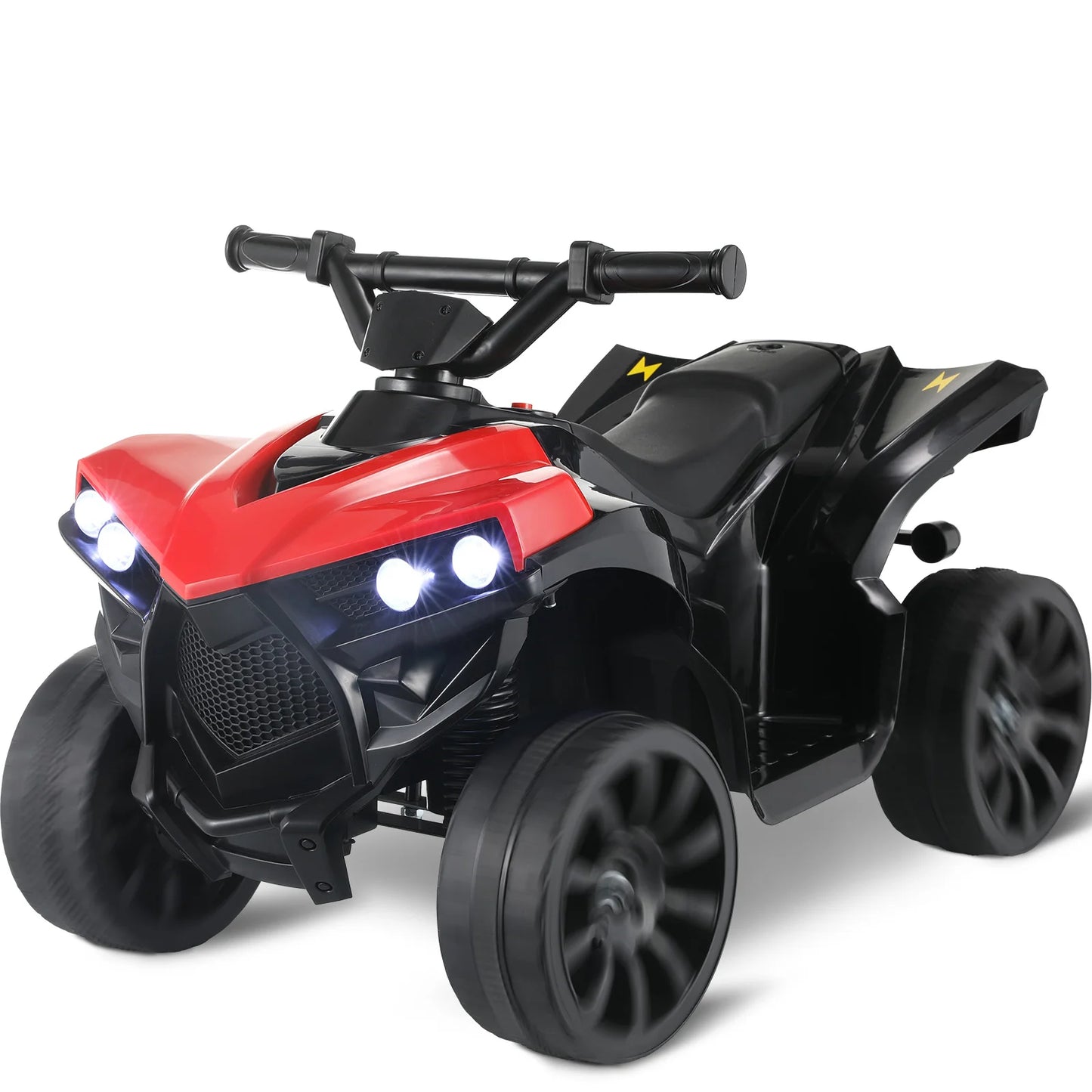 Kids Electric Car, 6V Toddler ATV Ride-On Toy, 4-Wheel Battery Powered Motorbike/1-6 Years Old