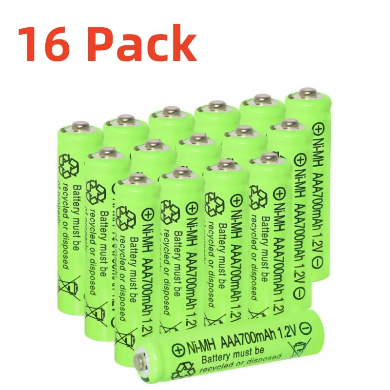 AAA Rechargeable Batteries 700mAh 1.2V Ni-MH Triple A Batteries High Capacity/Outdoor Solar Lights