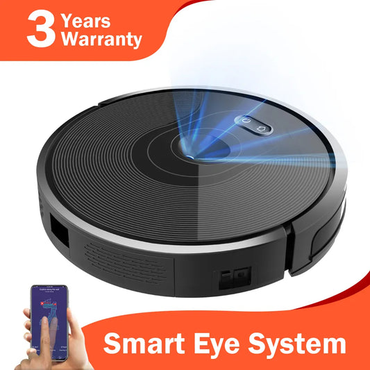 ABIR Robot Vacuum Cleaner X6,Smart Eye System,  6000PA Suction, APP NO-GO Line, Selective Zone