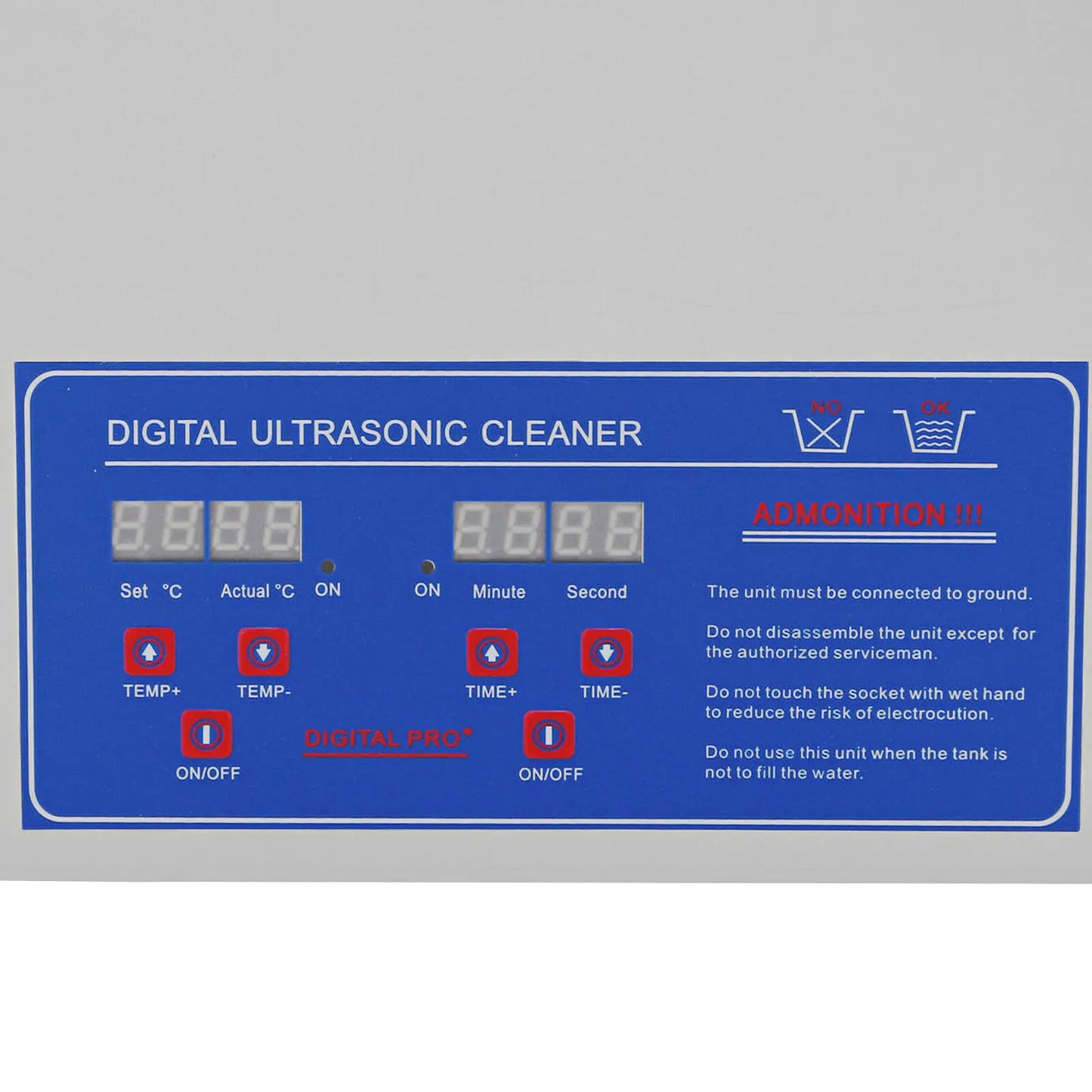 VEVOR 2L 3L 6L 10L 15L 22L 30L Ultrasonic Cleaner Digital Timer Stainless Steel Bath Jewelry Glasses Watch