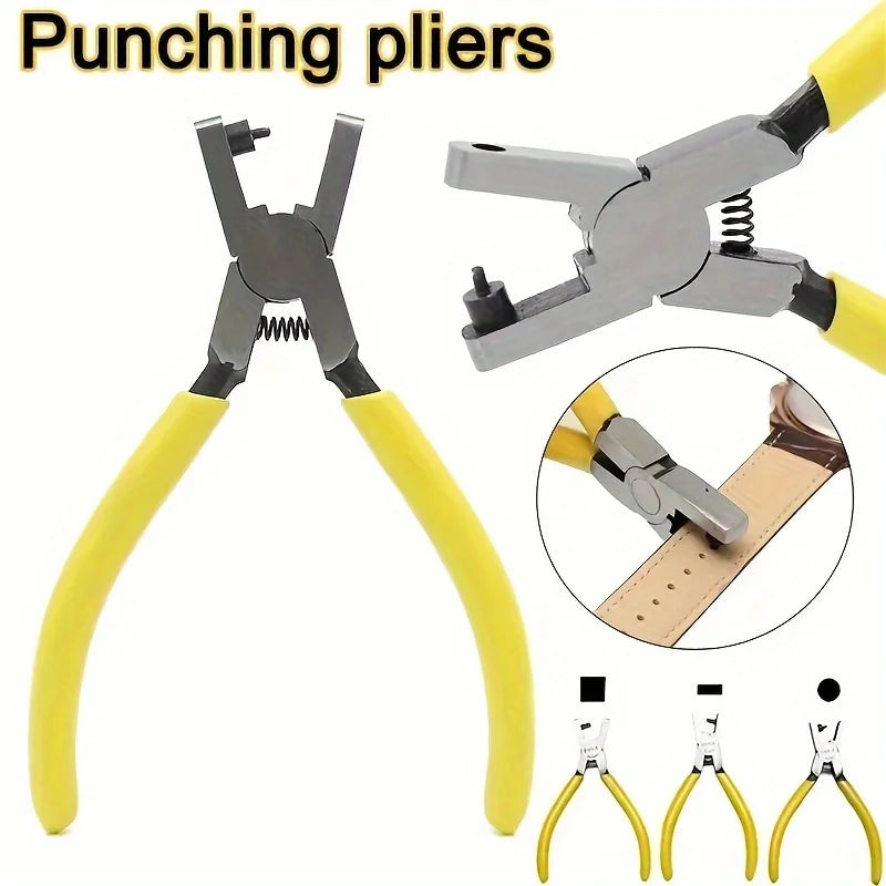 Watch Band Leather Hole Punch Plier Universal 2.0mm Hand Strap Wrist Belt Puncher Pliers Repair Tool