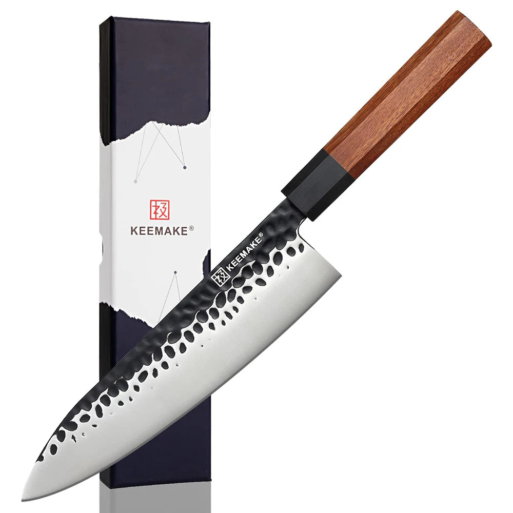 KEEMAKE 8" Inch Gyuto Chef's Knife High Carbon Stainless Steel Blade Professional - My Store
