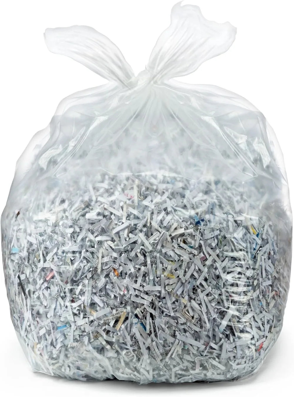 55-60 Gallon Clear Trash Bags, (50 Bags w/Ties) Large Clear Plastic Recycling Garbage Bags