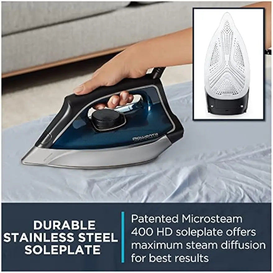 Rowenta Perfect Steam Pro Stainless Steel Soleplate Professional Steam Station for Clothes 1.1 Liter Removable Tank 1800 Watts Ironing