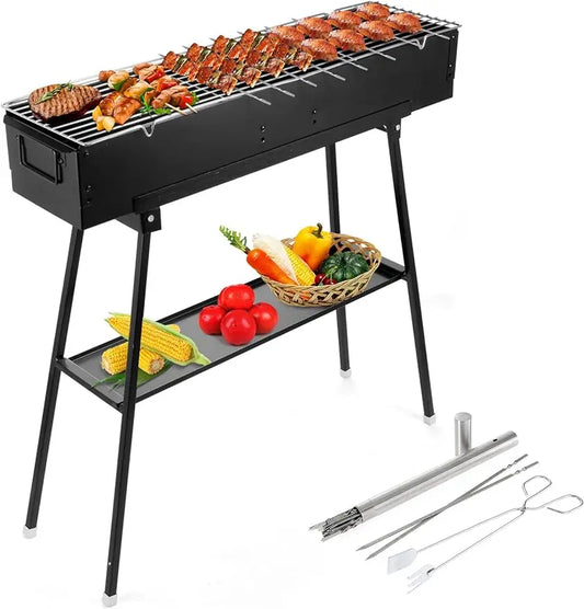 IRONWALLS Folding Portable Charcoal Grills 32” - My Store