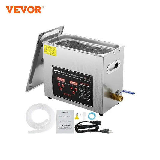 VEVOR Ultrasonic Cleaner Timer & Heater, Ultra Sonic Jewelry Cleaner, Stainless Steel Heated Clean