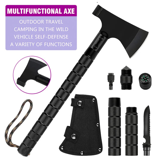 Multi-function Survival Axe Portable Foldable Tactical Tomahawk Outdoor Camping