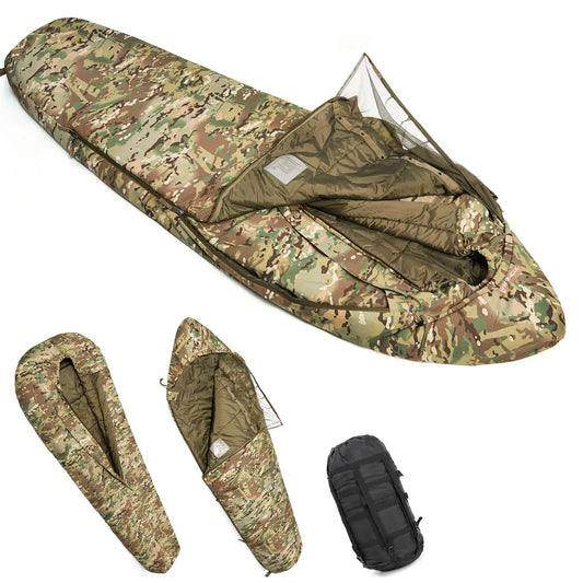 MT Military Modular Rifleman Sleeping Bag System 2.0 with Cover, Army Mummy Sleep Bag