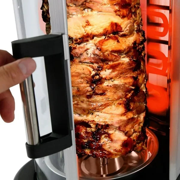 NutriChef Countertop Vertical Rotating Oven - Rotisserie Shawarma Machine, Heat Resistant Door