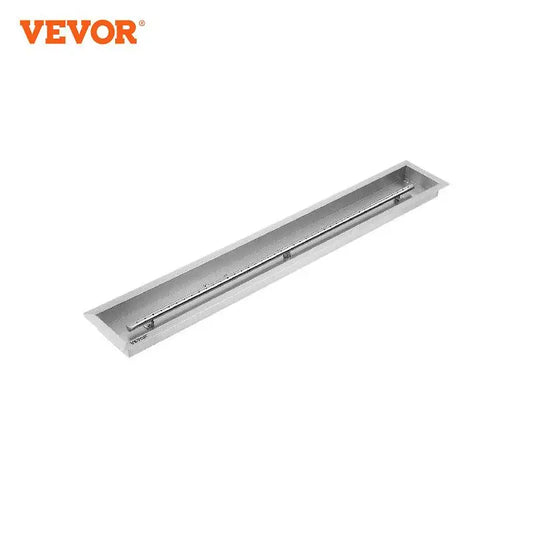 VEVOR Fire Pit Pan Various sizes, Stainless Steel Linear Trough Fire Pit Pan and Burner