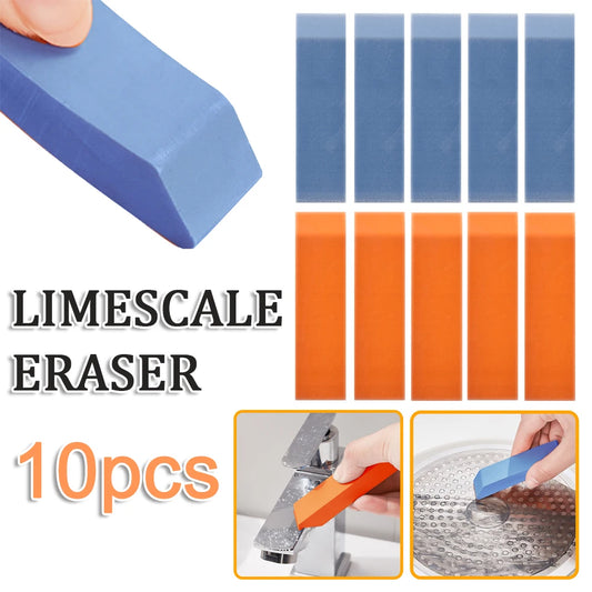 10pcs Easy Limescale Eraser Bathroom Glass Rust Remover Rubber Eraser