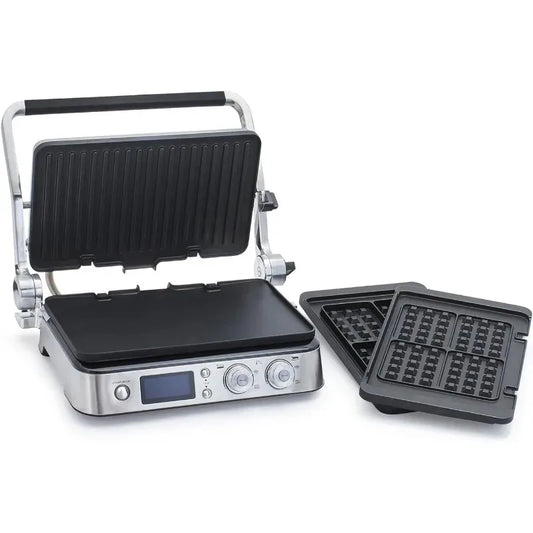 De' Longhi Livenza All-Day Grill, Griddle and Waffle Maker Silver Large