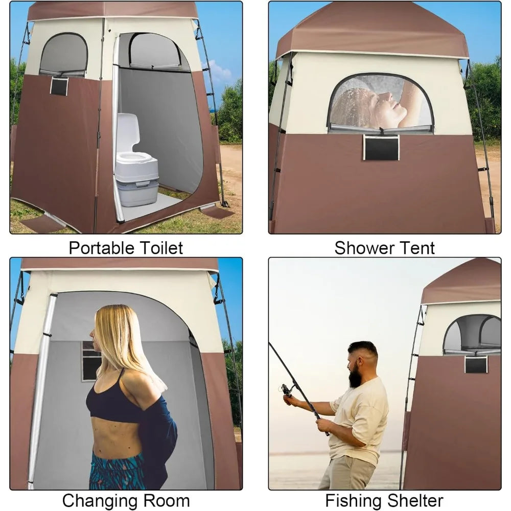 Oileus Pop Up Portable Shower Tent, Beach Changing Room, Privacy Camp Toilet, Instant Privacy Shelters