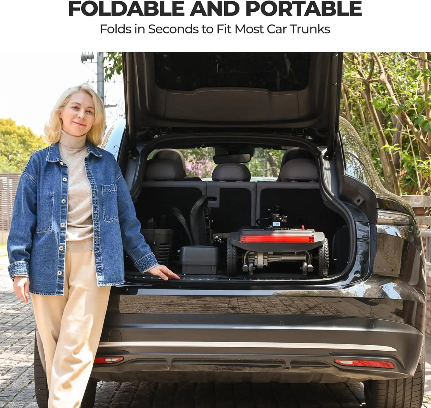 330lbs Max Weight Electric Mobility Scooter 4 Wheel Mobility 10-15 miles Per Charge Wheelchair