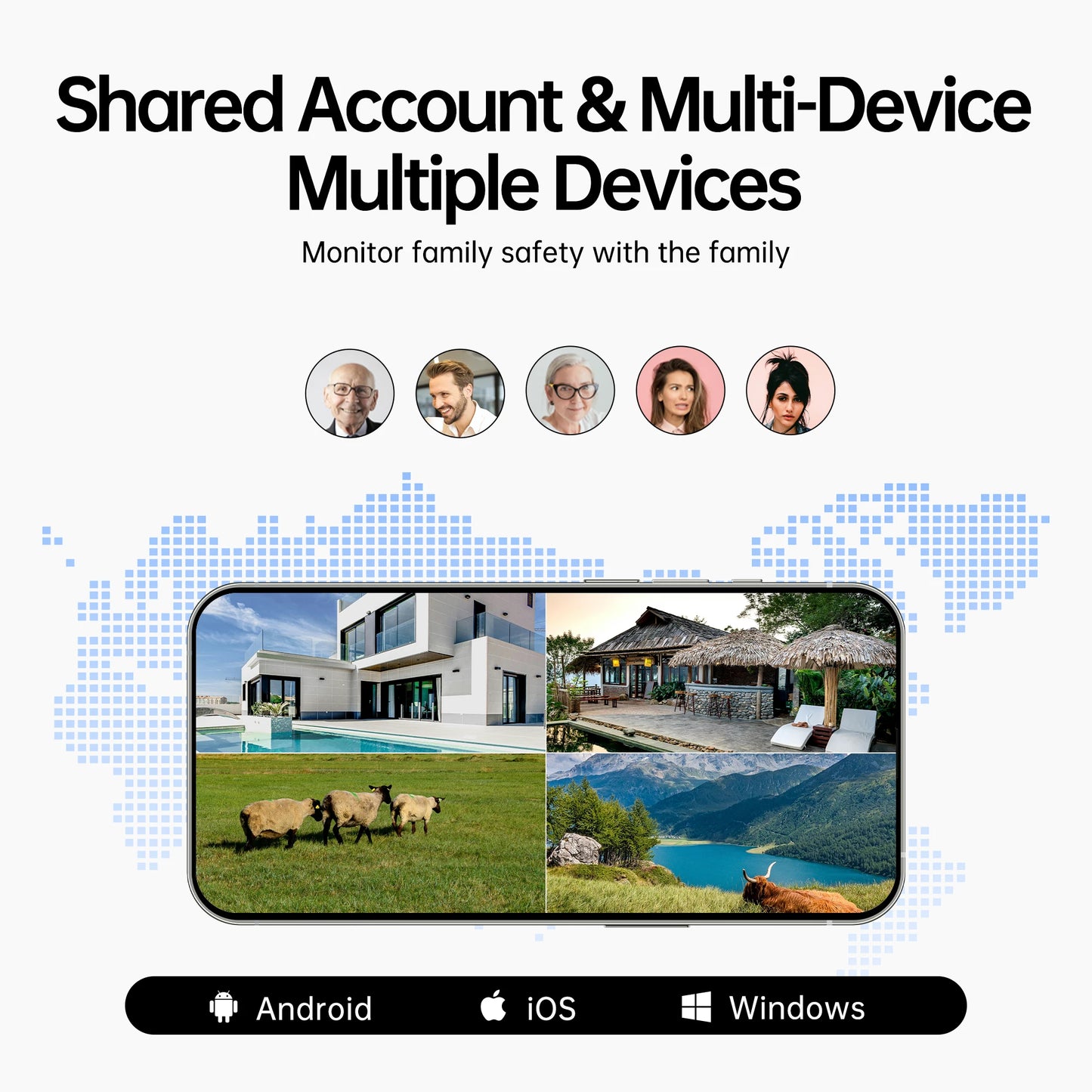 4MP Wireless Solar Camera Wifi Outdoor PIR Human Detect Surveillance Camera Solar panel Rechargeable