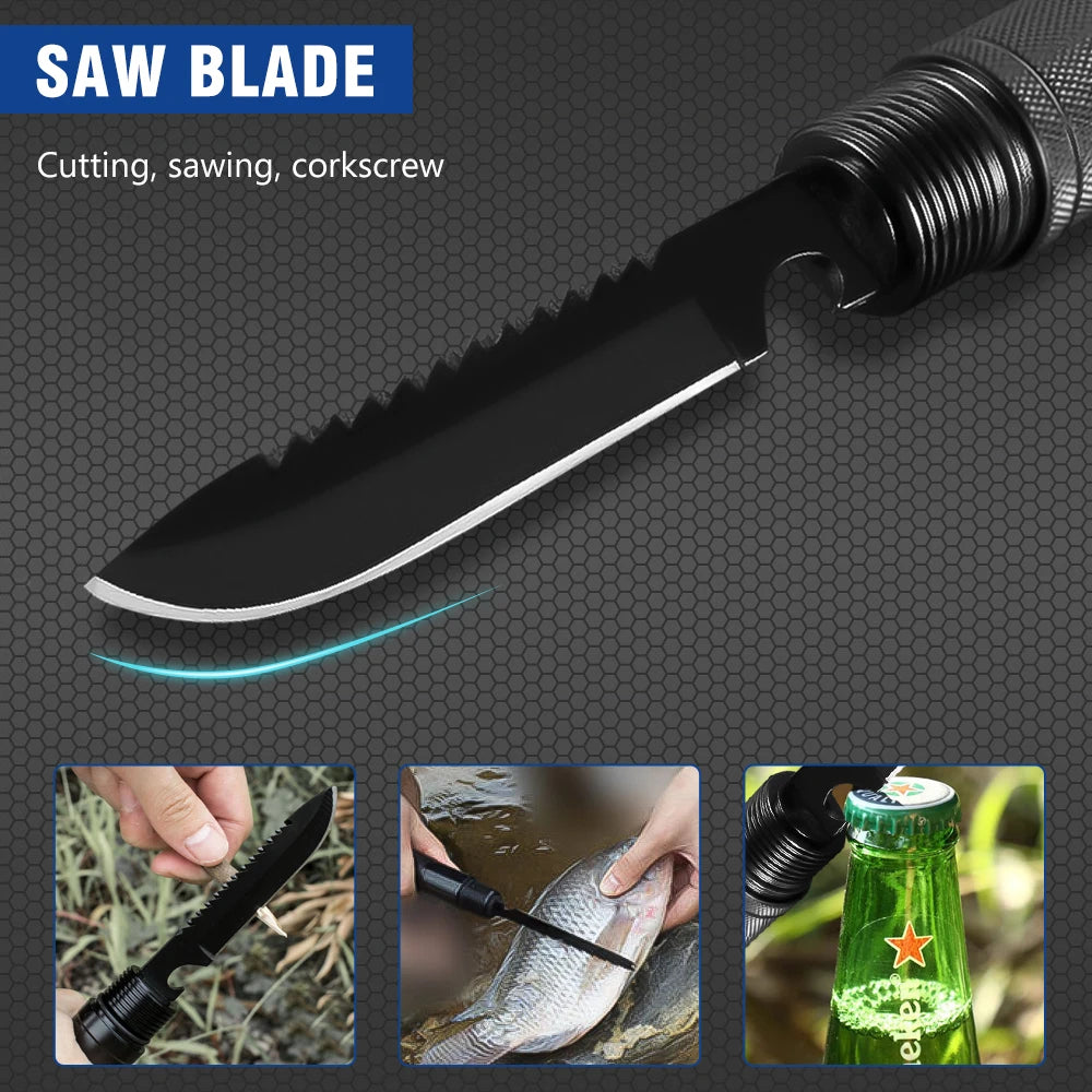 Multi-function Tactical Axe Sheath Blade Tools High Carbon Steel Molle Survival Tools