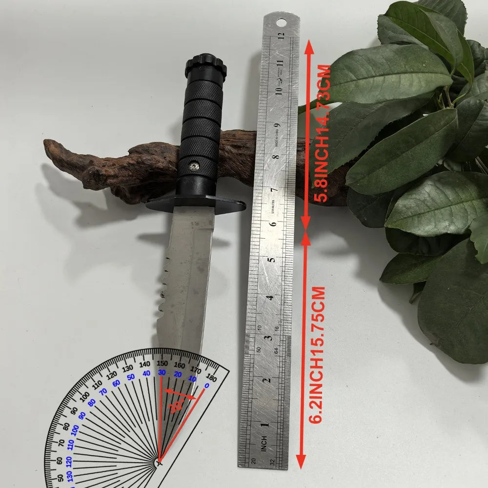 Outdoor Tactical Hunting Knife Fixed Blade Knife, Suitable for Camping, Garden