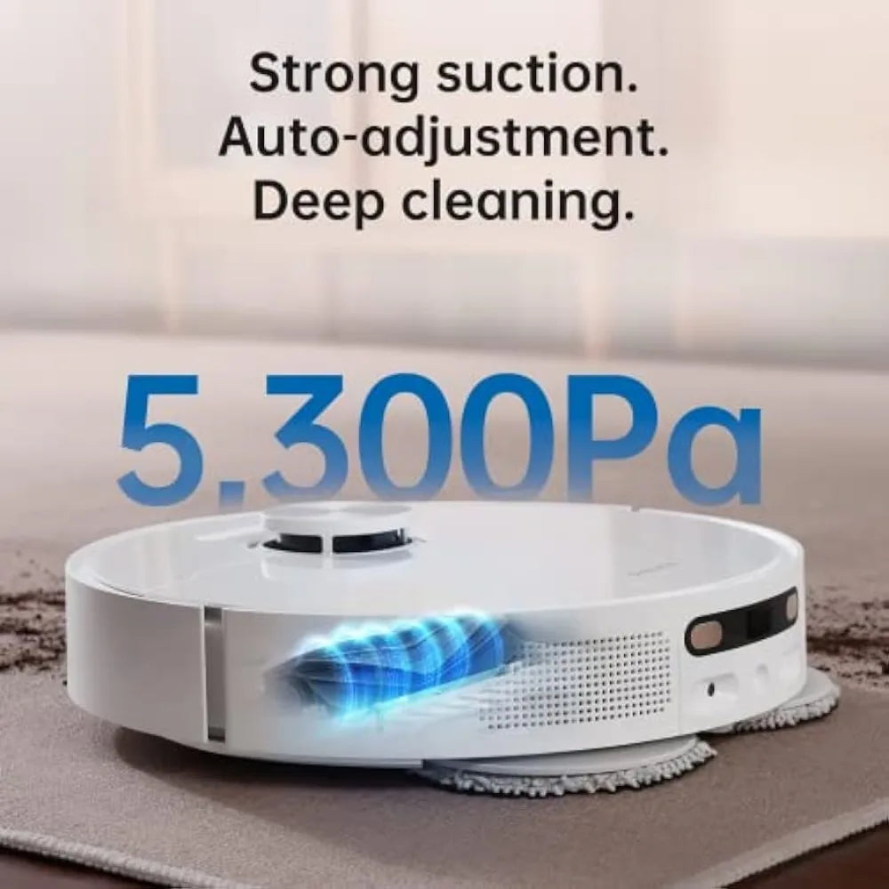 Ultra Robot Vacuum and Mop Combo, Auto Mop Cleaning and Drying, Self-Refilling and Self-Emptying Base for 60 Days