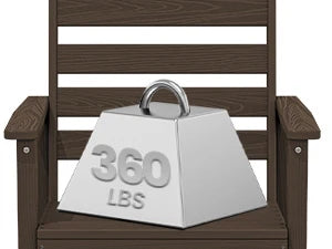 Two Piece Set High Top Patio Adirondack Chairs, Balcony Height Outdoor Barstool Seating Combination