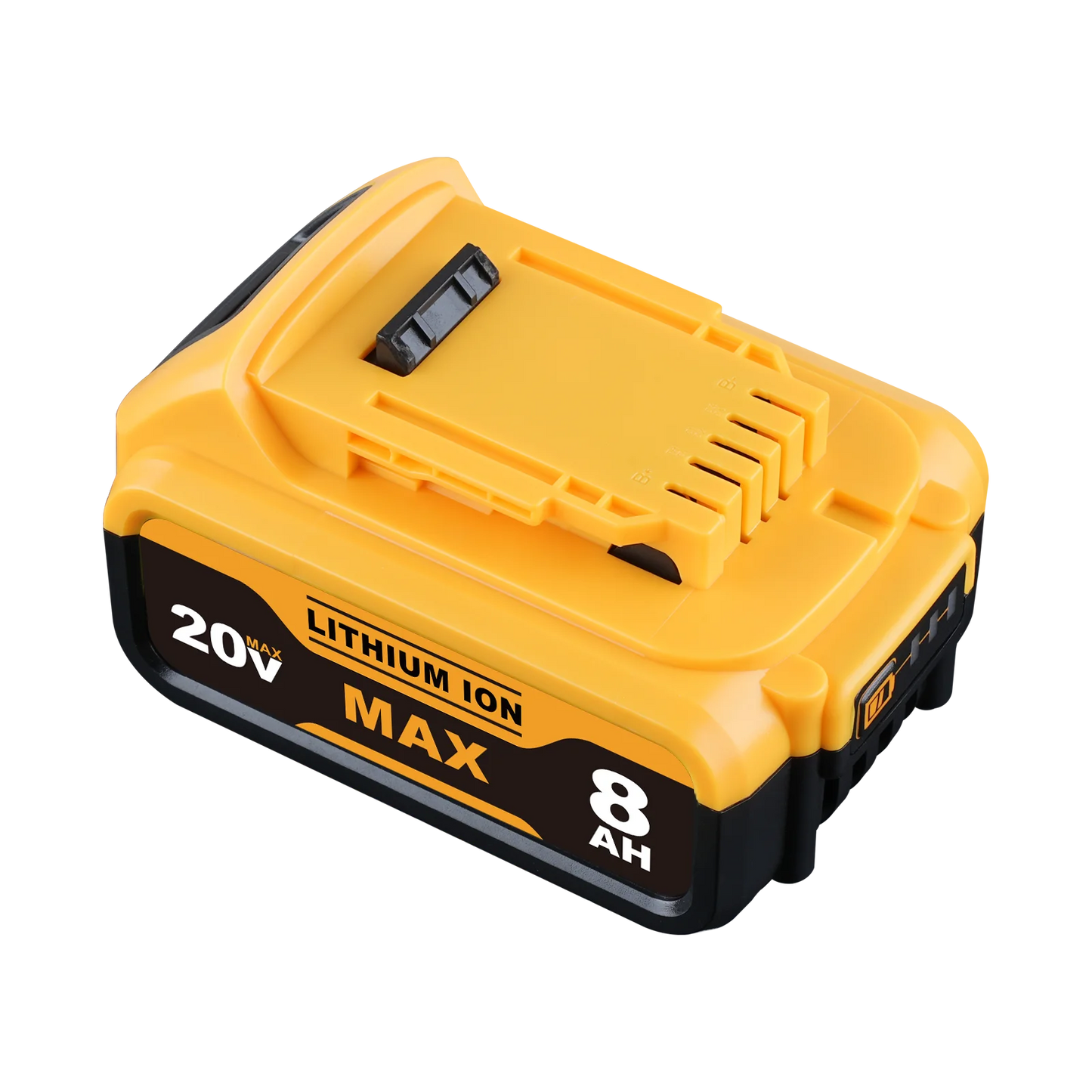 Vanon 1/2Pack DCB205 8.0Ah 20V Lithium Ion Battery 20V DCB201 DCB203 DC20 DCB206 DeWalt/20V Clone
