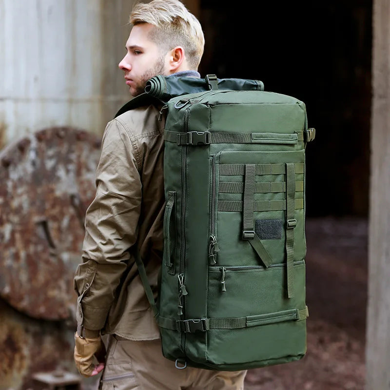 65L Military Tactical Backpack Men Travel Luggage Bag Sport Hunting Molle Camping Rucksacks