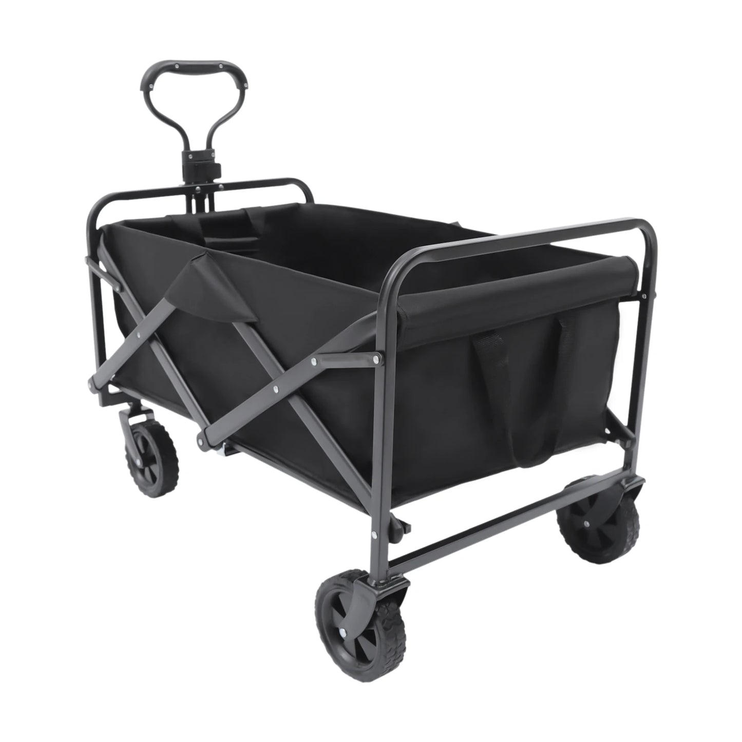 Collapsible Outdoor Wagon Cart Folding Camping Cart Garden Tool Utility Camping Sturdy Wagon