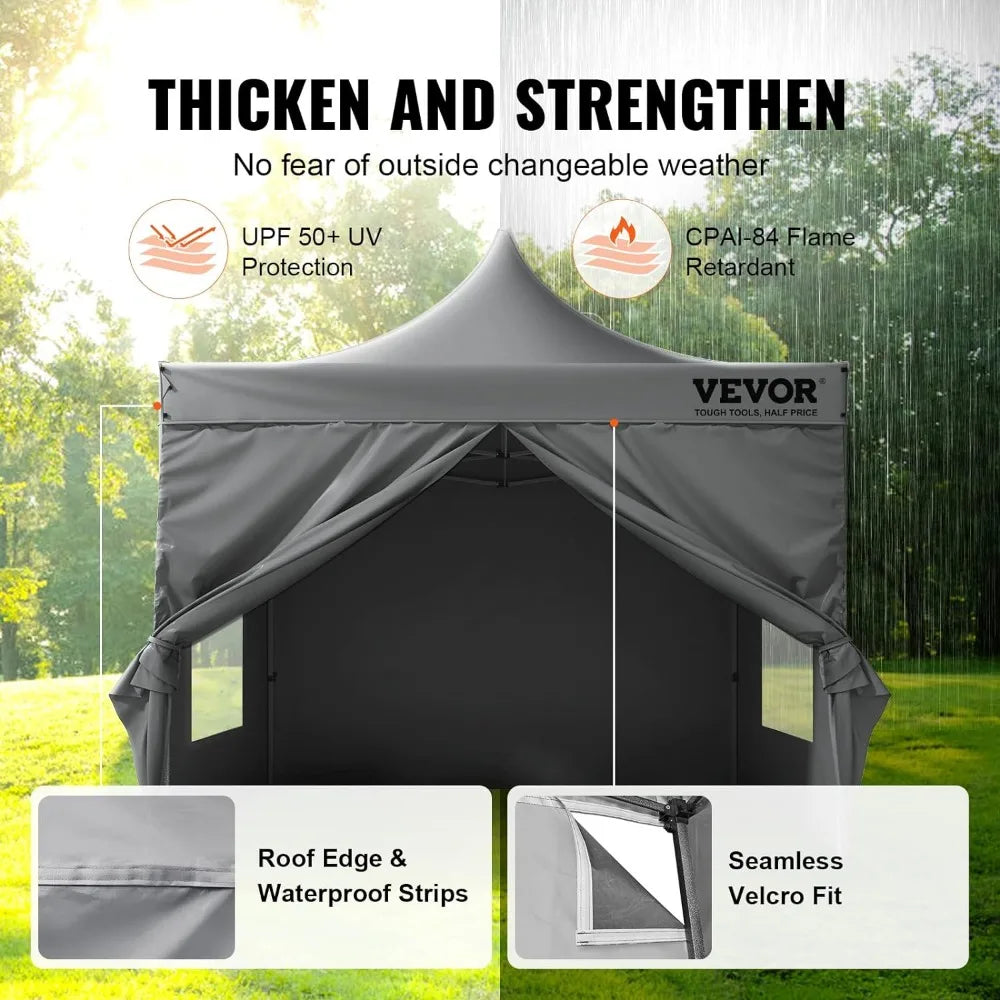 Vevor 10x10 FT Pop up Canopy with UV Resistant Waterproof Enclosed Tent