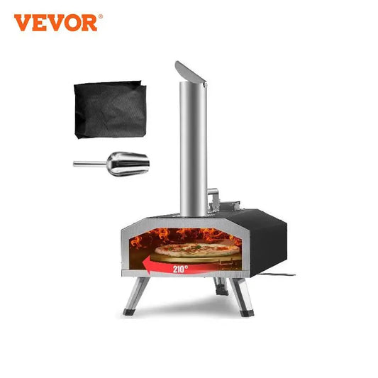 VEVOR Multi-fuel Outdoor Pizza Oven,12/13/16 inch Wood Fired & Gas Pizza Maker Portable Pizza Ovens for Outside Backyard Camping - My Store