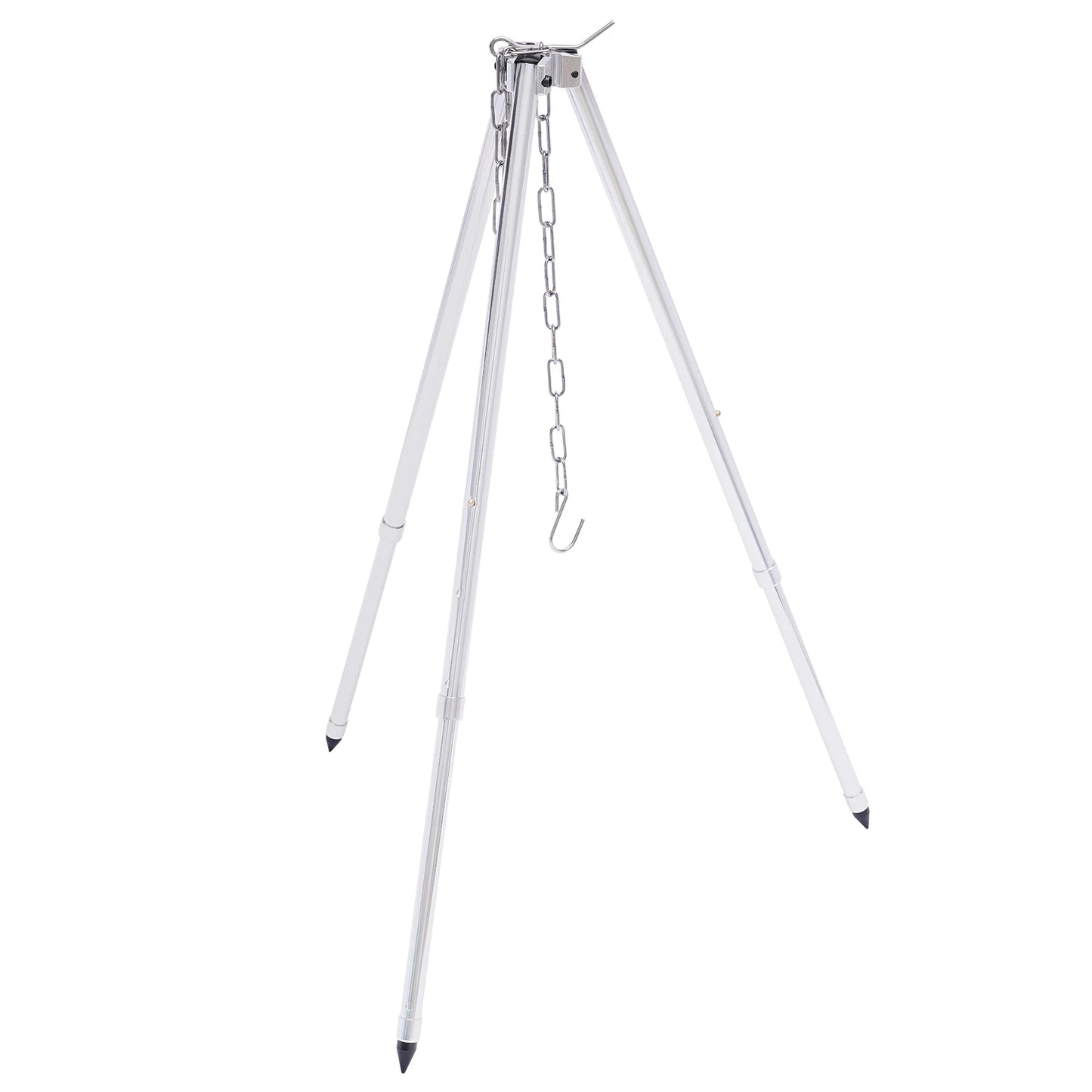 Camping Tripod Lantern/Pot Hanger with Storage Bag Stainless Steel - My Store