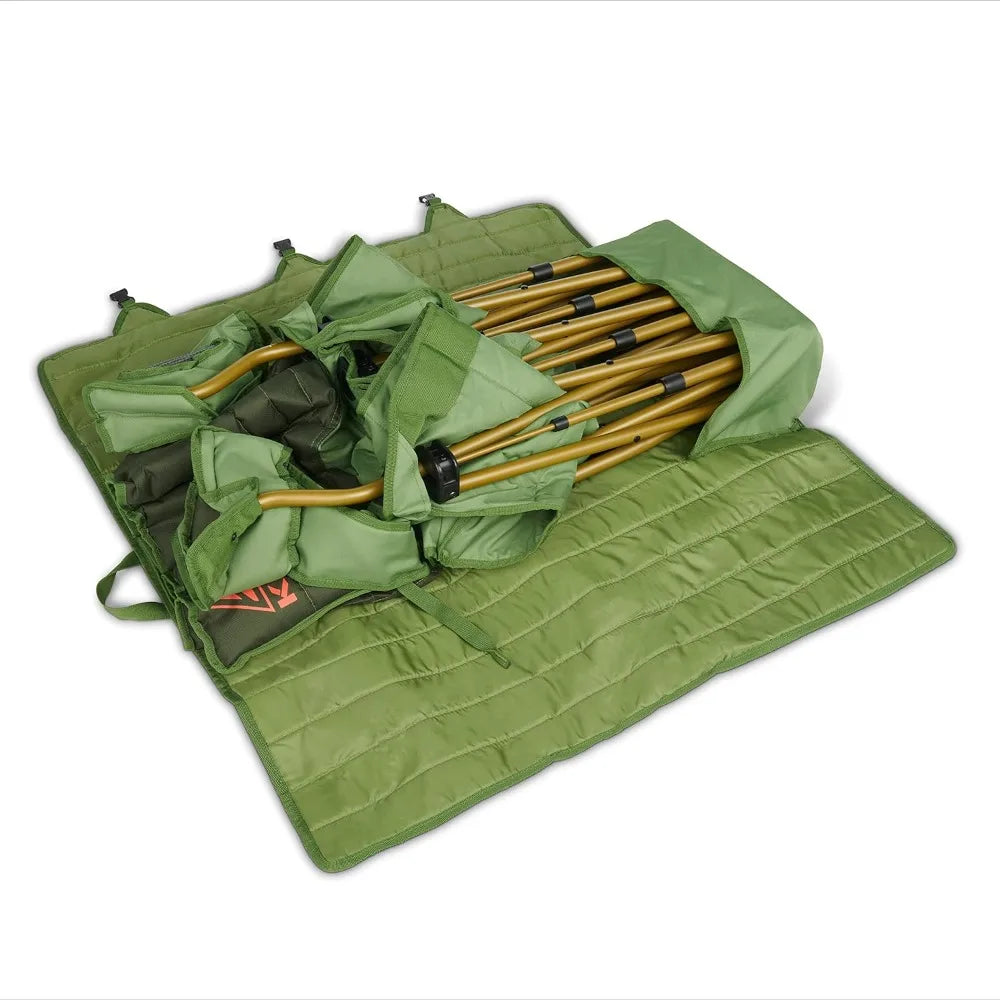 3 Person Capacity Camping Chair, Extra Large and Sturdy Bench for Campsites, Soccer Games