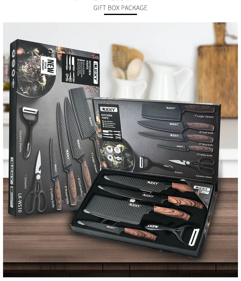 Kitchen Knives Stainless Steel 6 PCS Set - My Store