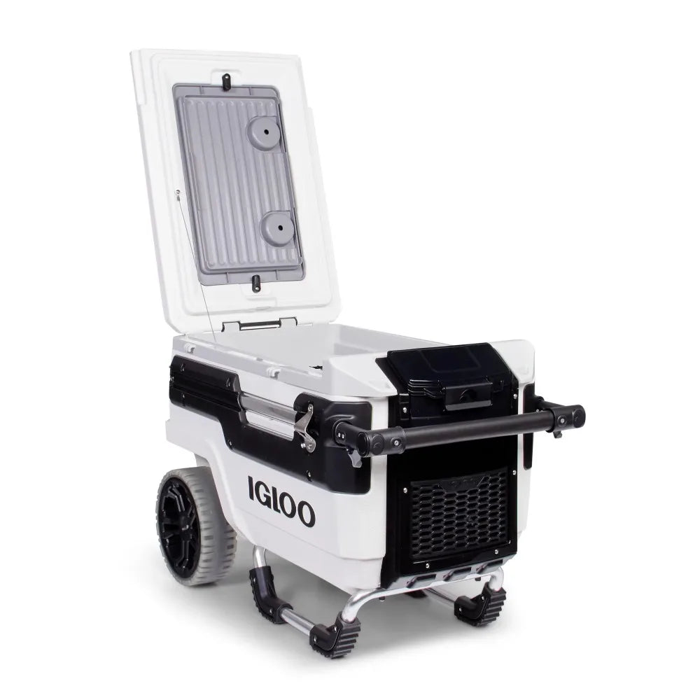 Igloo Trailmate Marine 70 Quart, Wheeled Cooler, White and Black - My Store