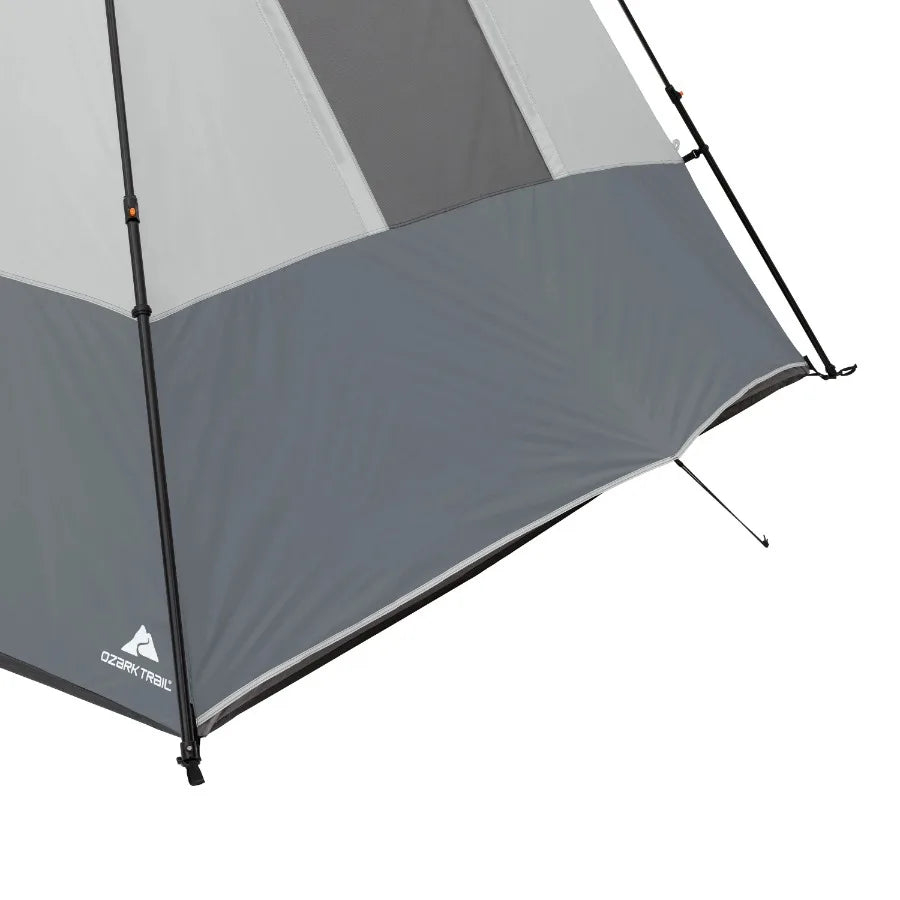 Ozark Trail 10' x 9' 6-Person Instant Cabin Tent with LED Light, 19.38 lbs