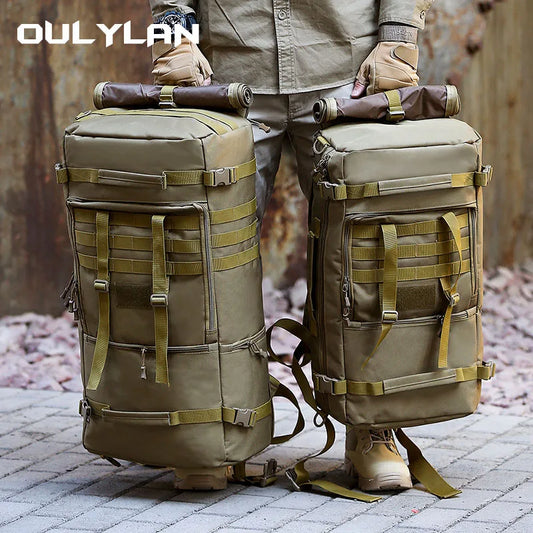 65L Military Tactical Backpack Men Travel Luggage Bag Sport Hunting Molle Camping Rucksacks