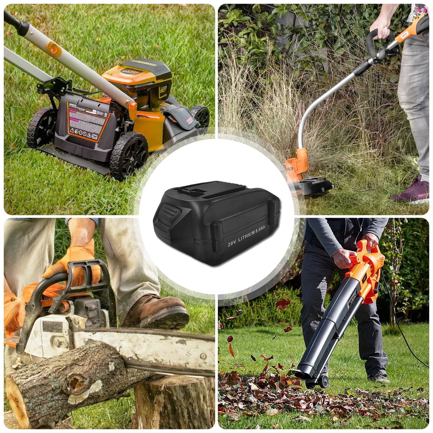 100% Brand-new 20V 8000mAh/WORX WA3016 WU279 WU294 WU362 WU388 WU629 WU808 Power Tool Battery