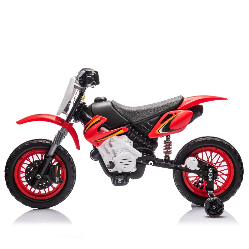 12V Kids Ride On Electric Toy Motorcycle,Rear suspension,Twist Grip Throttle,Slow Start