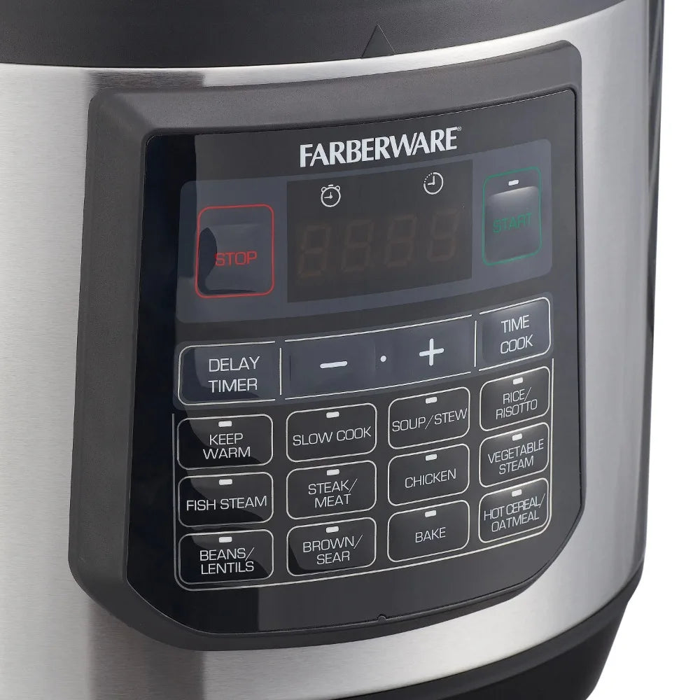2023 New Farberware 8-Quart 7-in-1 Programmable Pressure Cooker