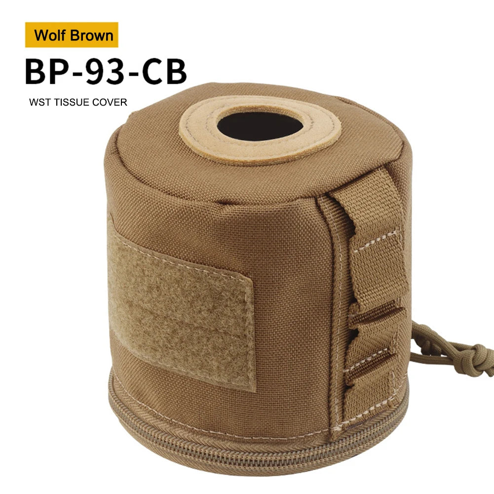 Molle Roll Paper Storage Bag Tactical Military Tissue Case Toilet Roll Paper Holder