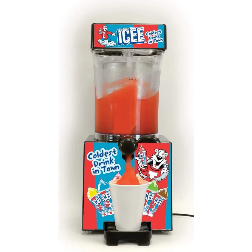 Genuine ICEE Brand Counter-Top Sized ICEE Slushies' Maker Use Pre-Chilled Ingredients with Your Ice!