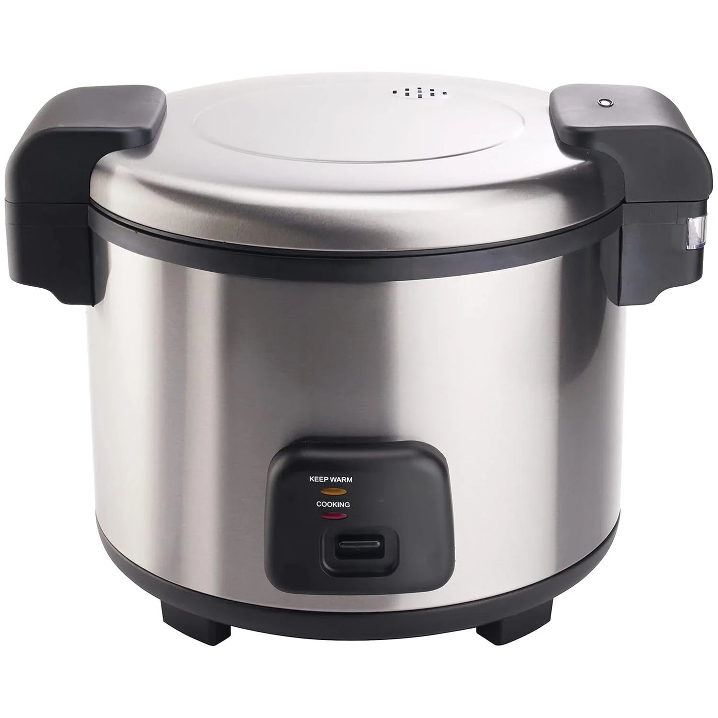 Rice Cooker with Hinged Cover, 30 Cup Commercial-Grade Electric