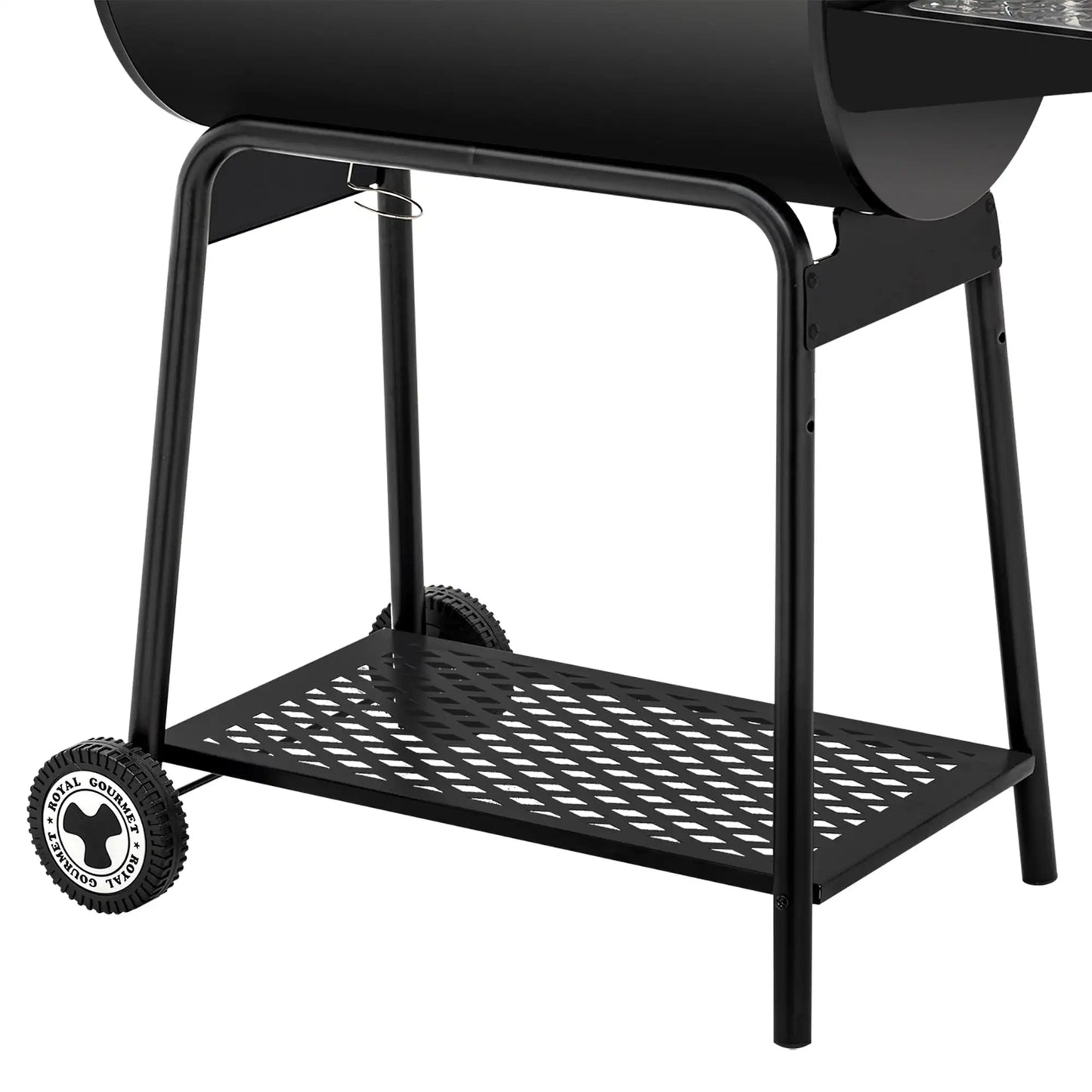 Royal Gourmet 30" CC1830 627Square Inches Barrel Charcoal Grill with Side Table