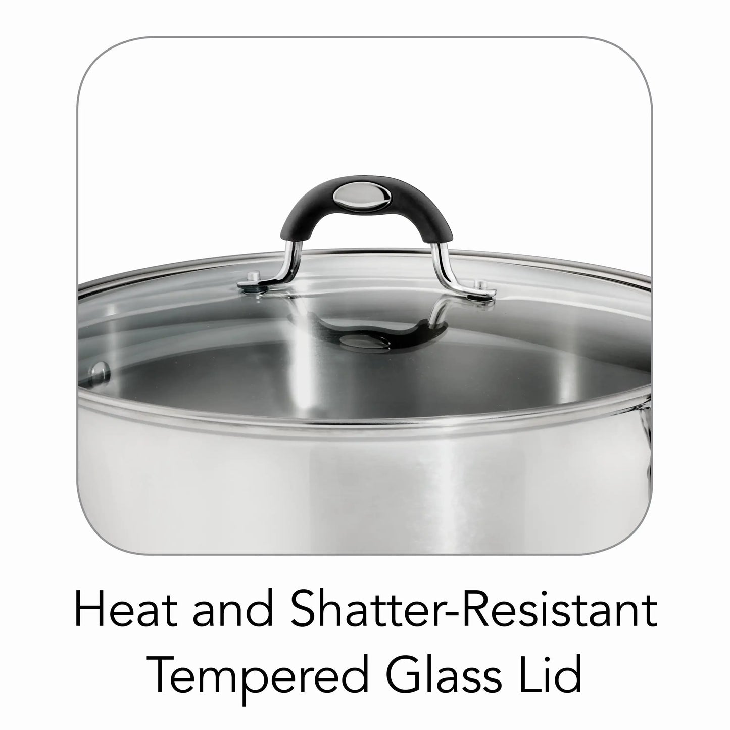 Gourmet 9QT Dutch Oven Stainless Steel - Perfect for Chefs & Family Cooking | Soups, Stews, Braising