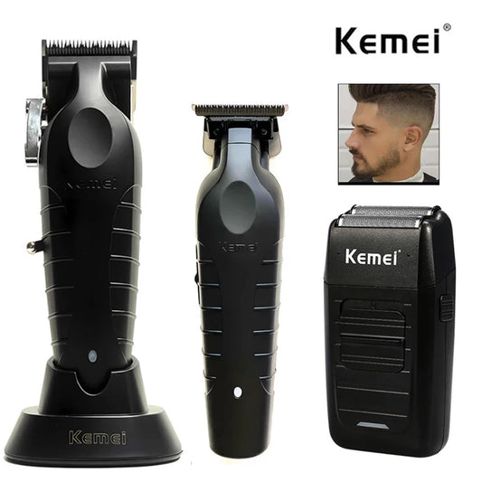 Kemei KM-2296 KM-2299 KM-1102 Hair Clipper Kit Men's Electric Shaver Hair Trimmer Machine Professional Hair Cutting Machine