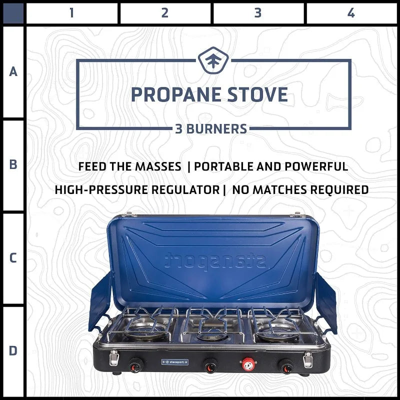 Stansport Outfitter Series Propane Camp Stove - My Store